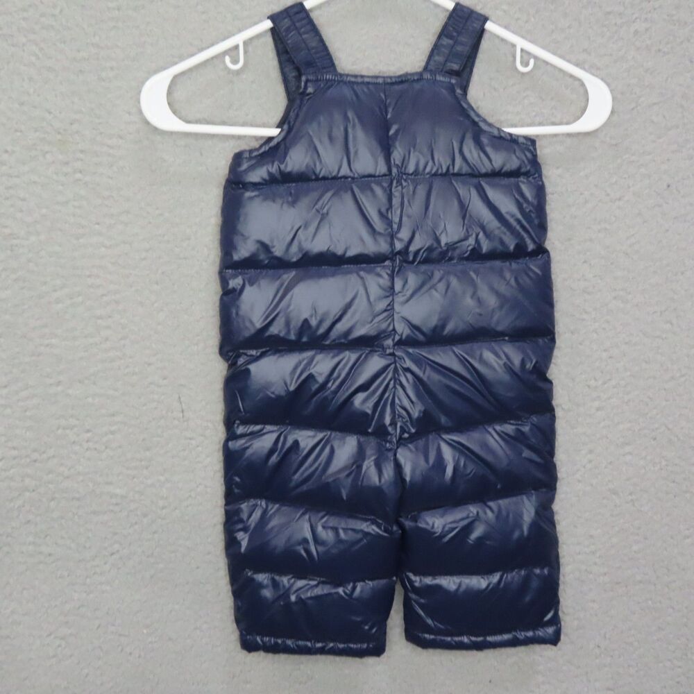 Ralph Lauren Overalls Snowsuit Infant Boys 6M Blue Quilted Zip Puffer Down NEW - Picture 3 of 7